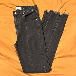Abercrombie & Fitch Black Cropped Jeans